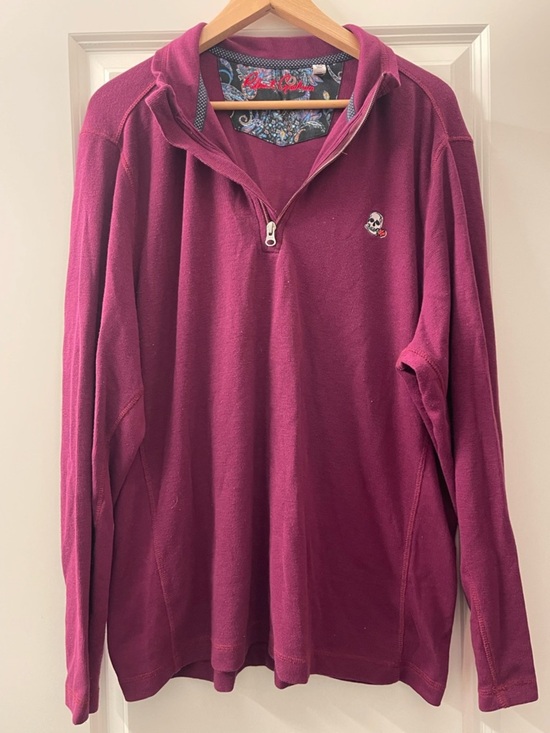 Robert Graham Other - Robert Graham Men's Half-Zip Pullover in Berry red
